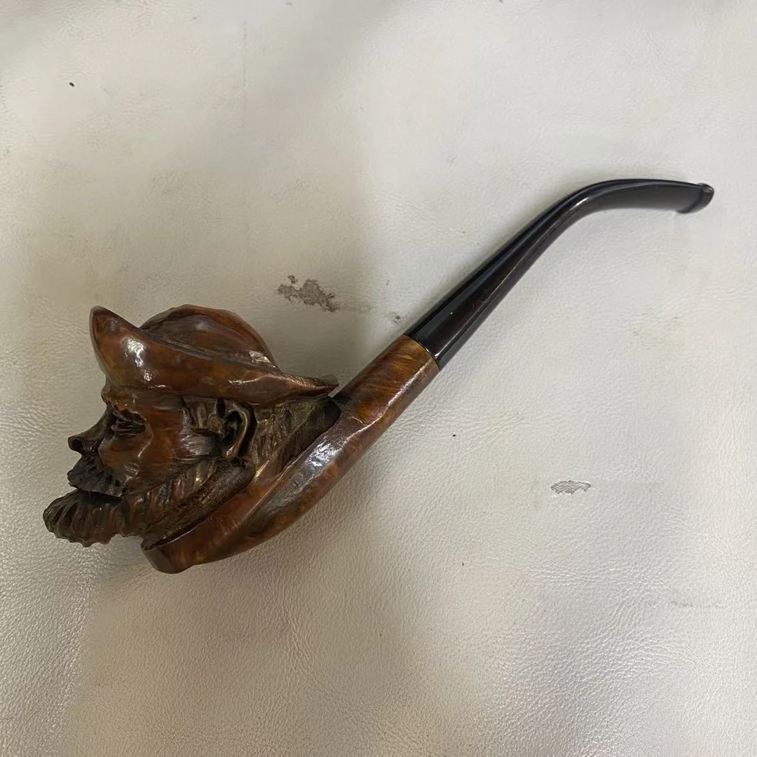 老烟斗无戳记石楠木烟斗