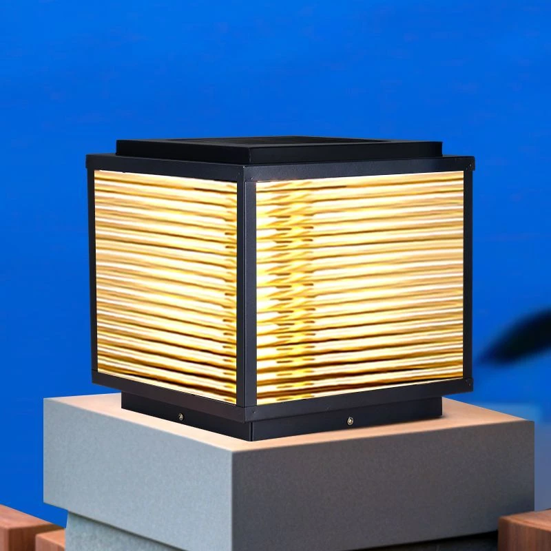 太阳能庭院灯户外柱头灯新款室外防水别墅大门围墙柱子两侧门柱灯