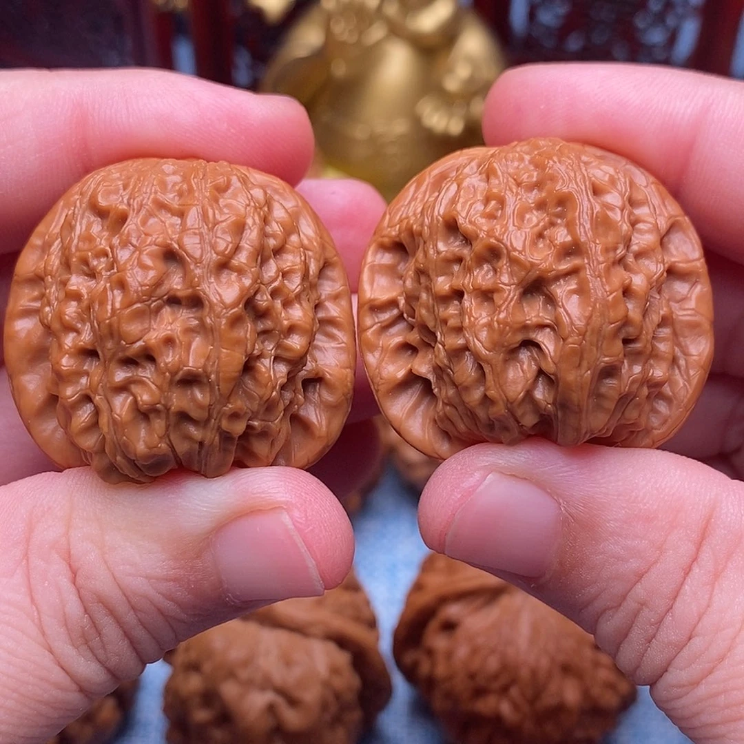 观****把件文玩核桃34精品血麒麟