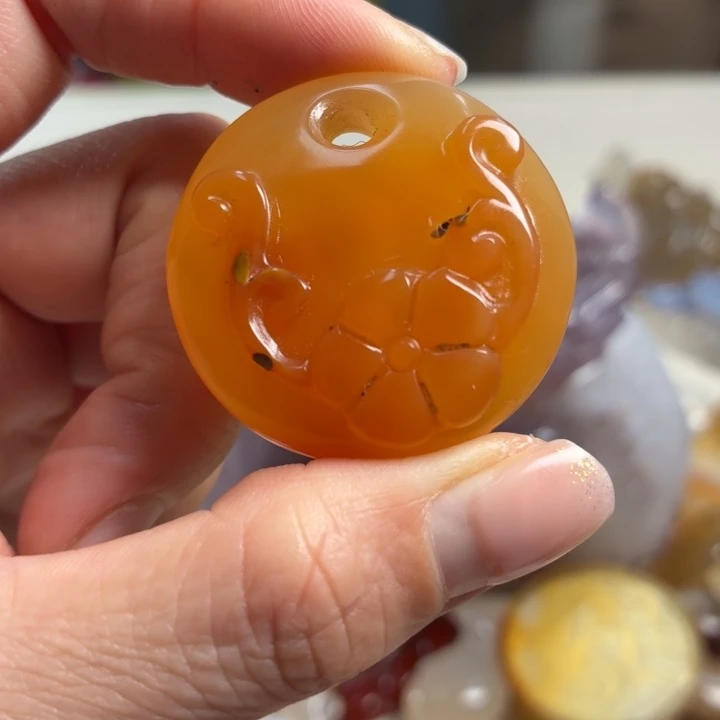 玛瑙/玉髓未镶嵌吊坠(不含链)