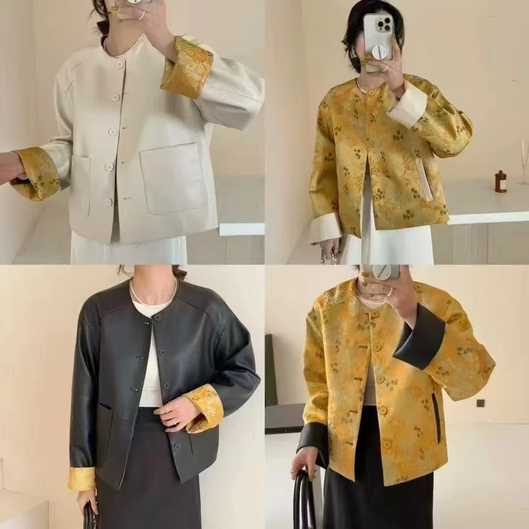 牛姐力推主推两面穿高定国风外套