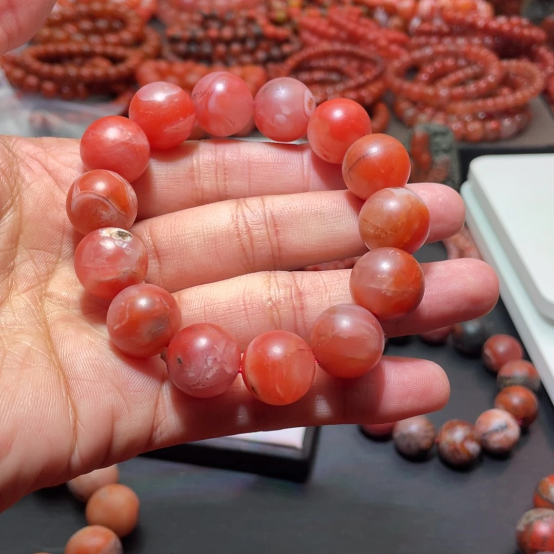 南红玛瑙手链未镶嵌