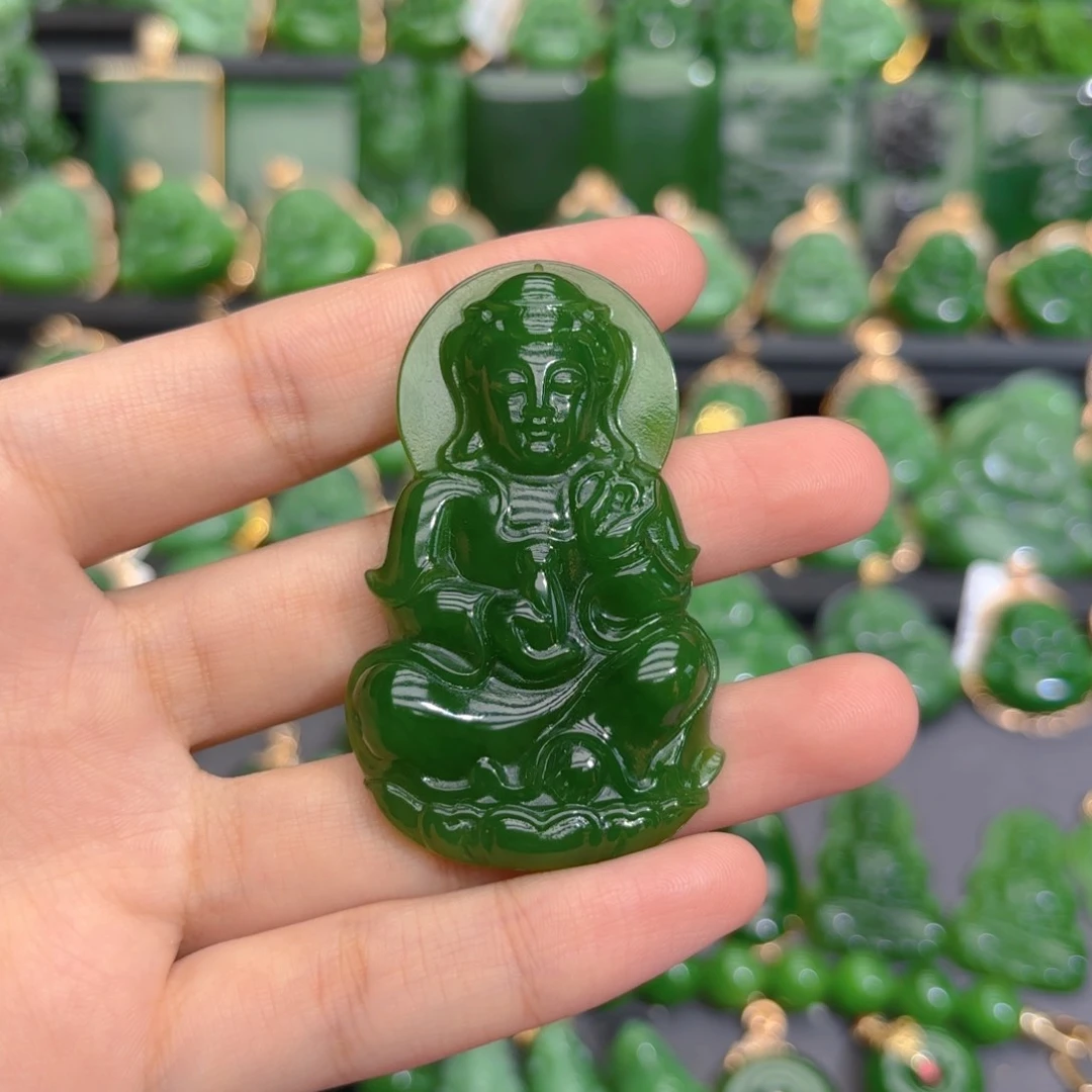 颈饰未镶嵌和田玉（碧玉）编绳