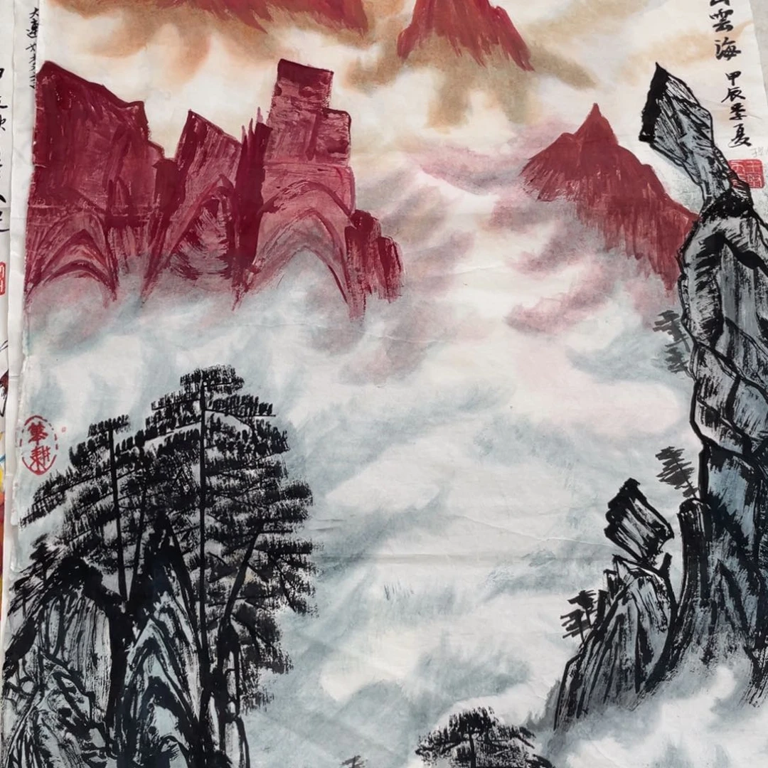 国画王坚力老师绘画