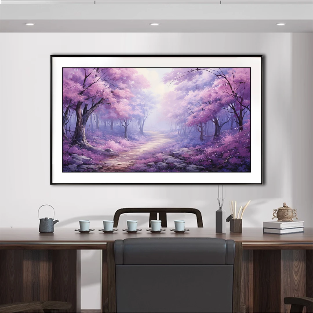 【新疆长绒棉双纱棉礼盒版】5508美丽的季节十字绣风景客厅画39色