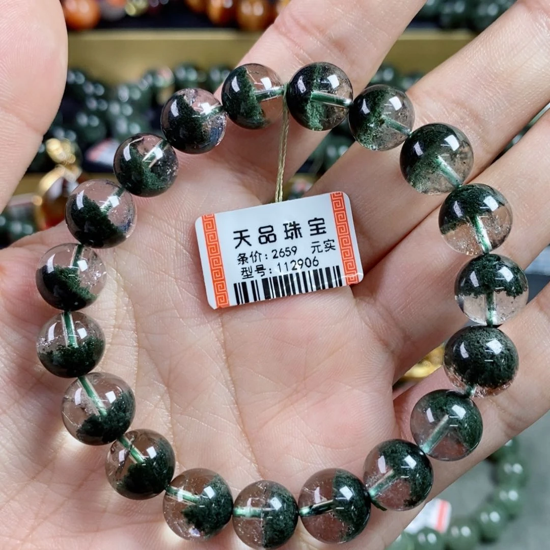 水晶手串未镶嵌绿幽灵112906