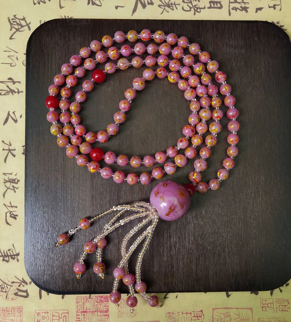 老琉璃复古百搭粉色凤眼斜挎（492915）