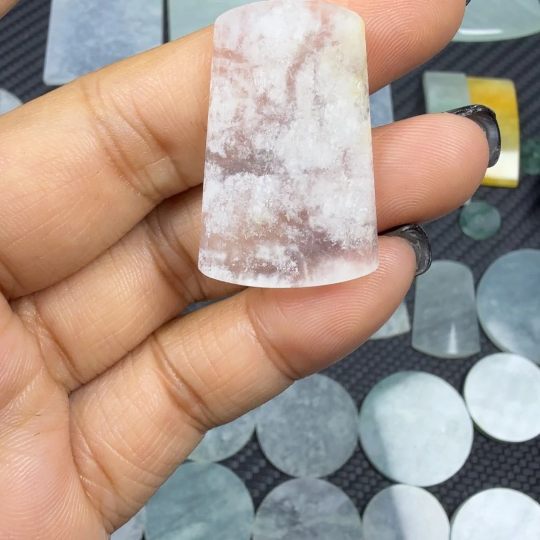 翡翠颈饰未镶嵌小*鱼天然缅甸a货翡翠