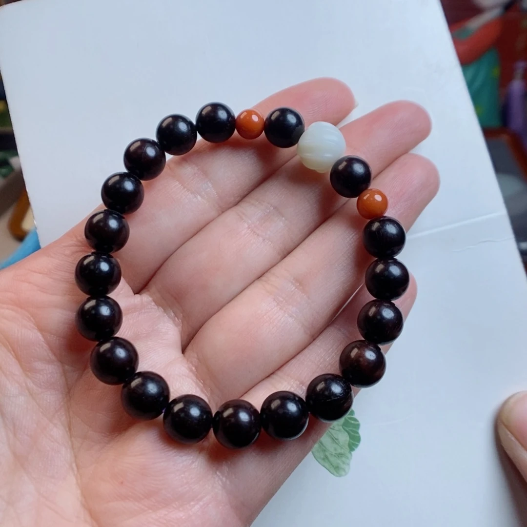 和田玉手链未镶嵌米达