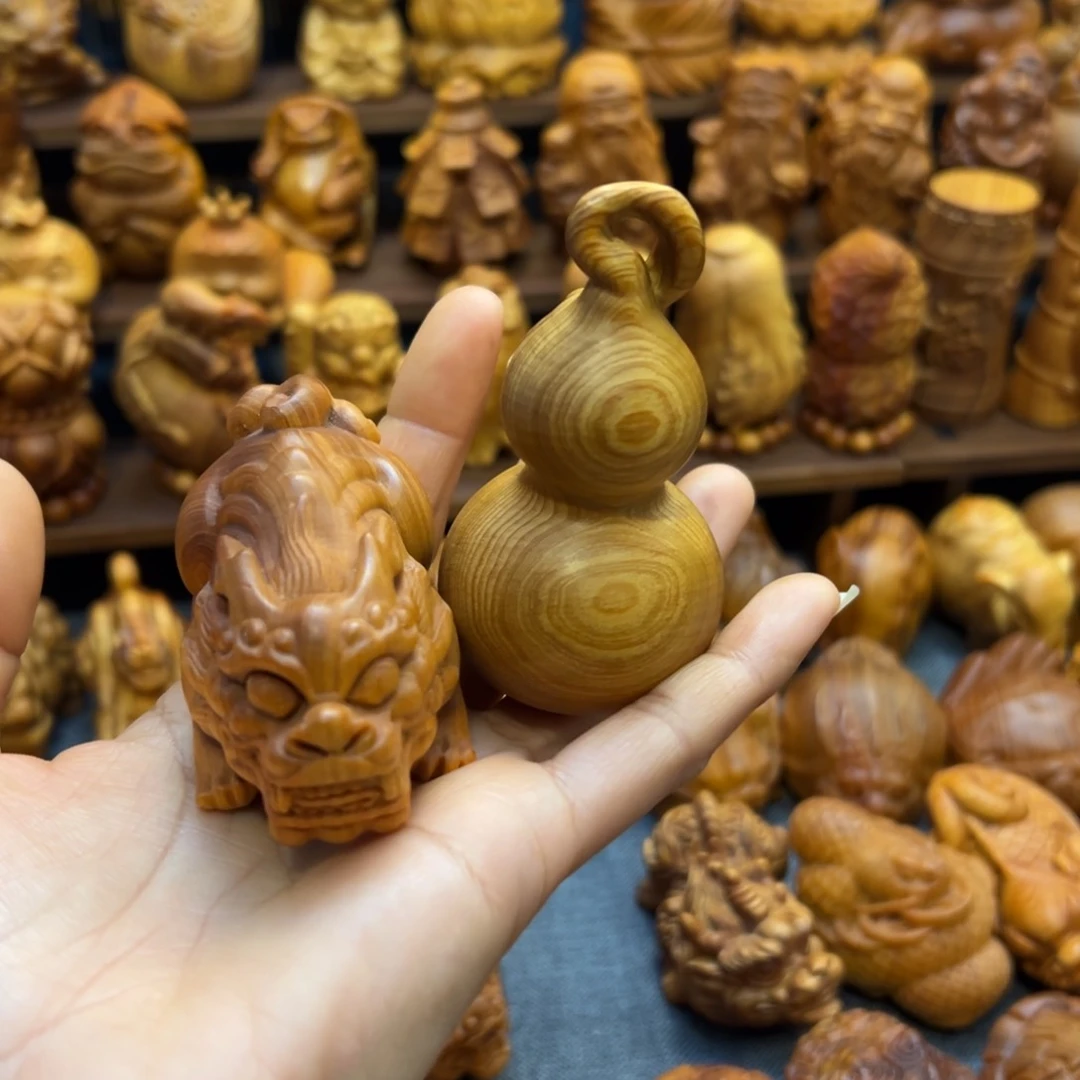 柏木（崖柏）我***C陈化料手把件