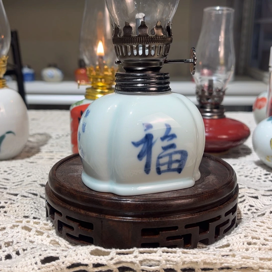 摆件景德镇陶瓷香薰灯