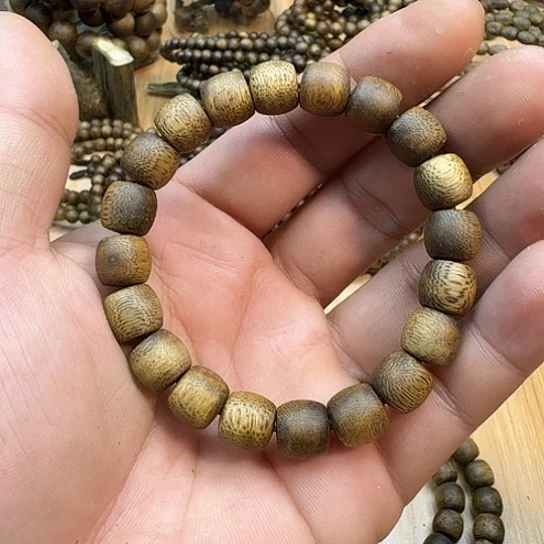 沉香碎屑沉香单圈古珠1.0-8克