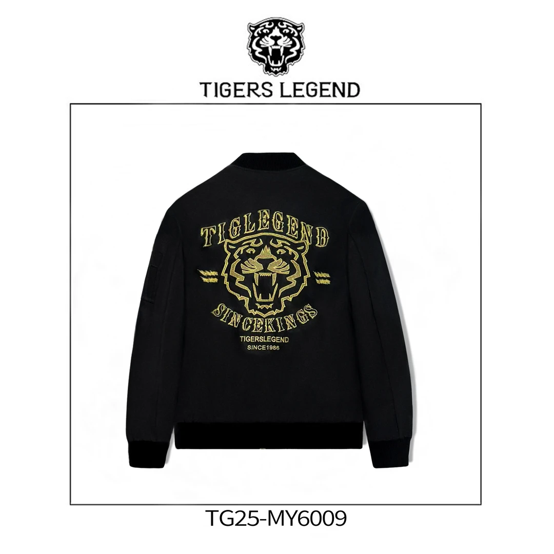 TIGERS LEGEND棒球韩式男刺绣修身型夹克男士百搭外套冬MY6009