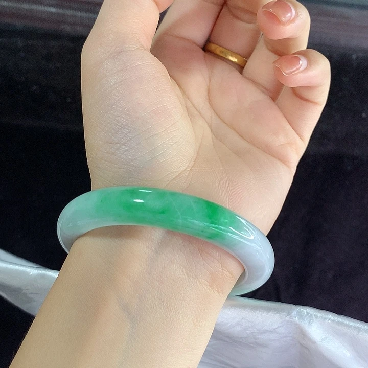 未镶嵌手镯翡翠55圈6169