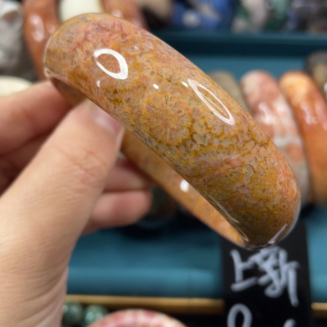 未镶嵌手镯硅化玉