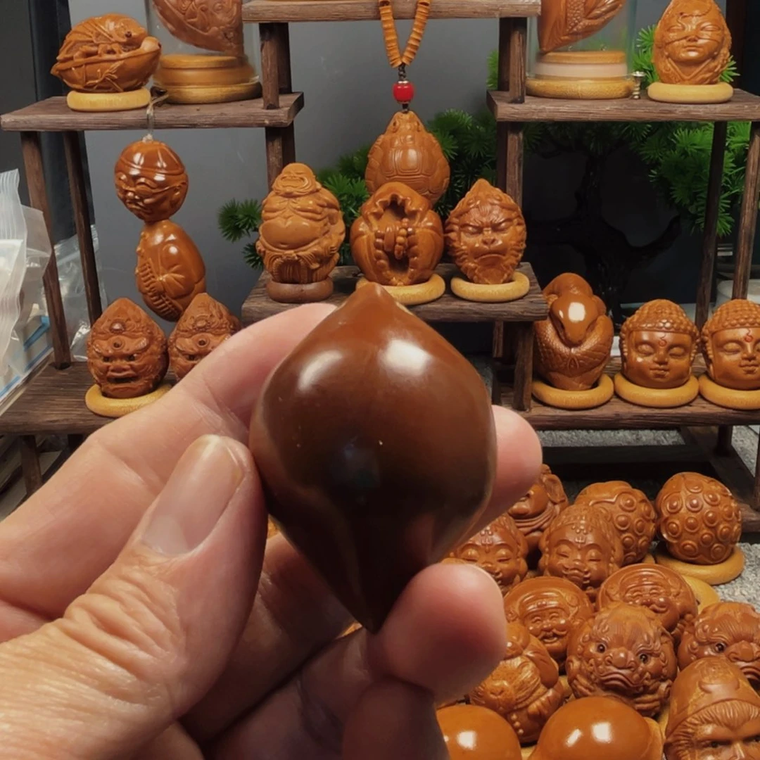 橄榄核手串/手链胖*单面