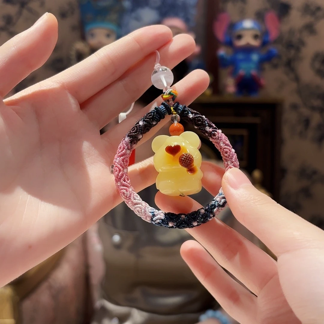 未镶嵌颈饰蜜蜡挂件