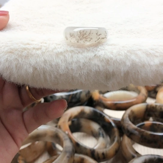 未镶嵌手镯石英质玉戒指卡18加