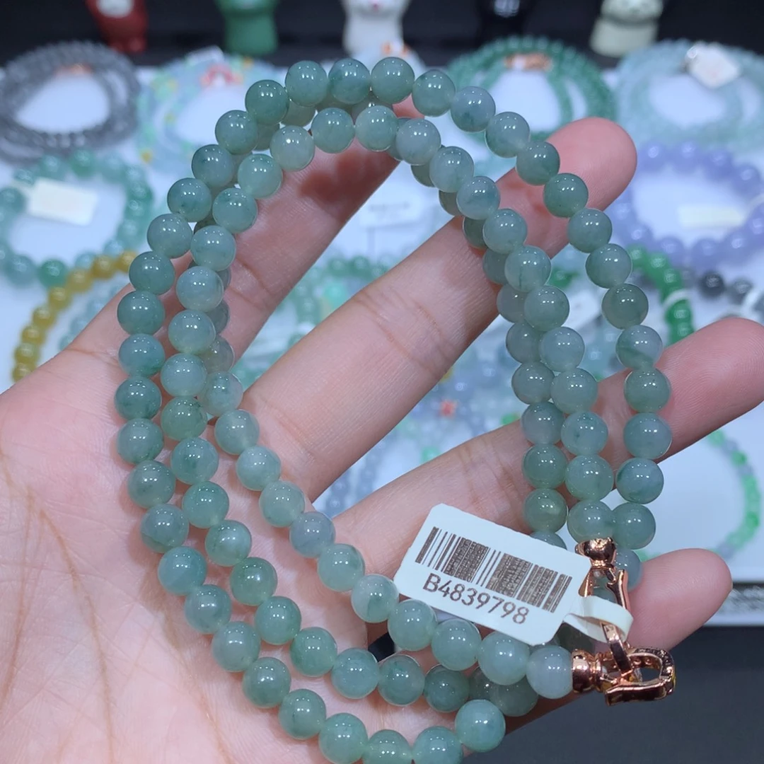 未镶嵌手串翡翠天然