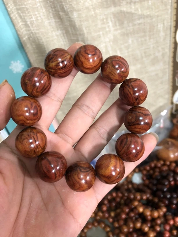 海南黄花梨2.0正心鬼脸串