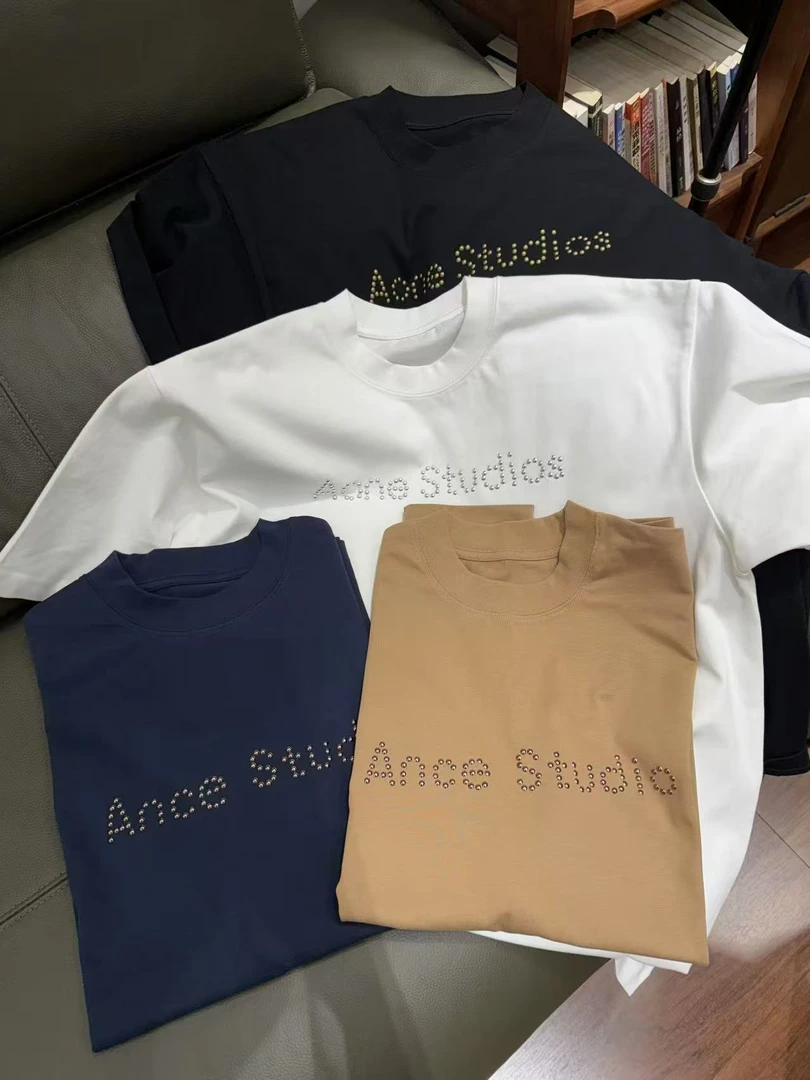 宽松【AC烫钻短T】男女同款，D28179