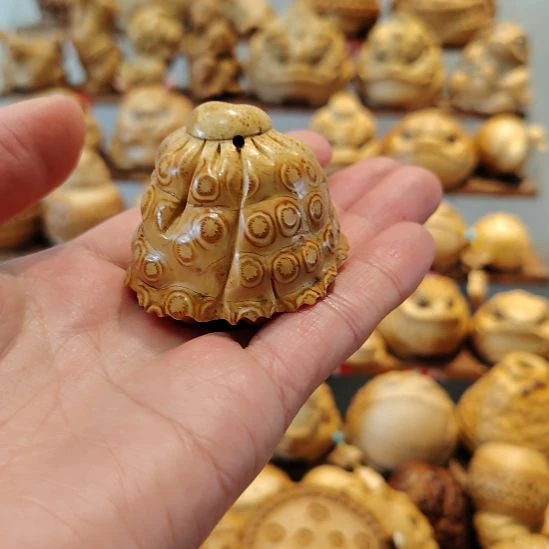 @****竹竹根雕莲子莲蓬