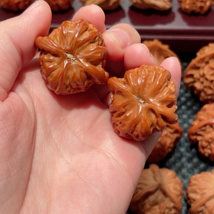 把件文玩核桃z*三角白