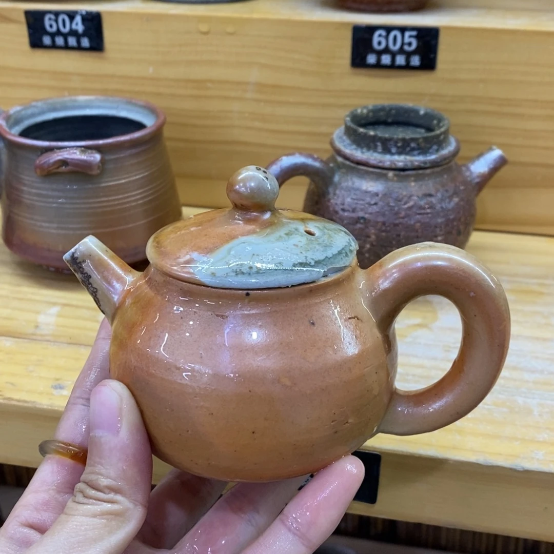 陶园柴烧，精品高货574瑕疵锁不了水 缺肉