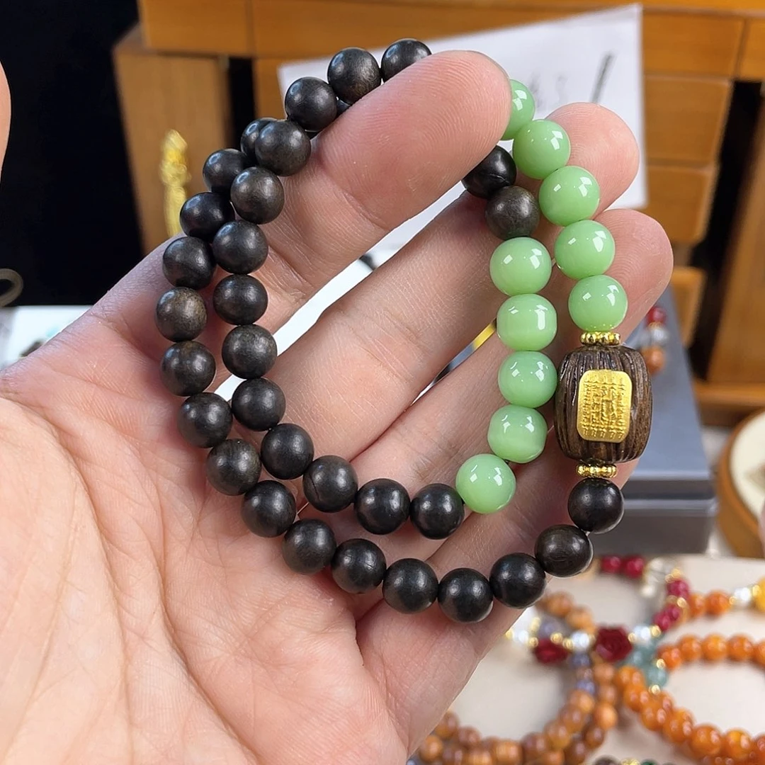 石英质玉手饰银S925镀金镶嵌