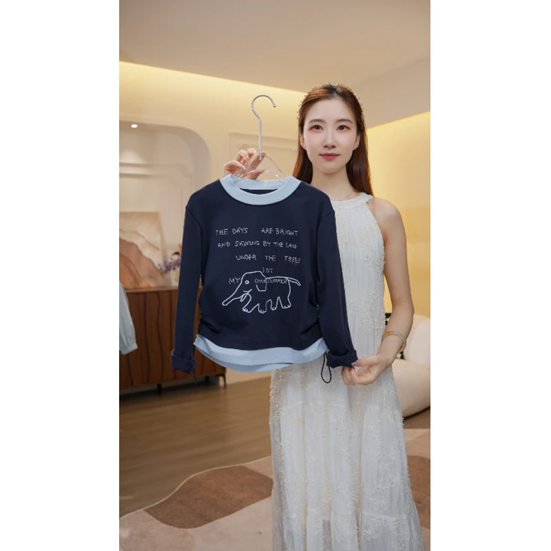 女童长袖t恤春秋款2025儿童春装打底衫小女孩上衣2576