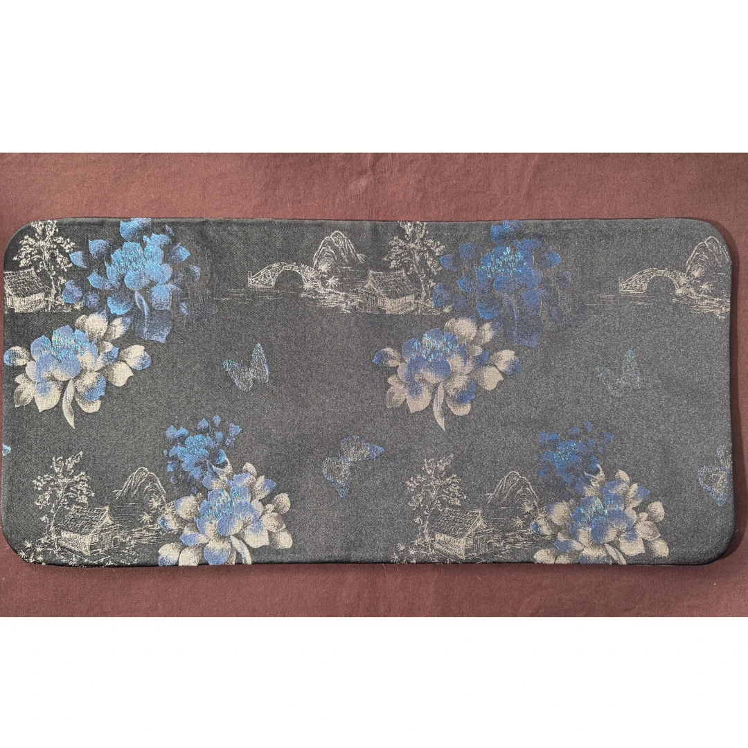 【央广甄瓷专属】蝴蝶花卉双面茶席50*24cm
