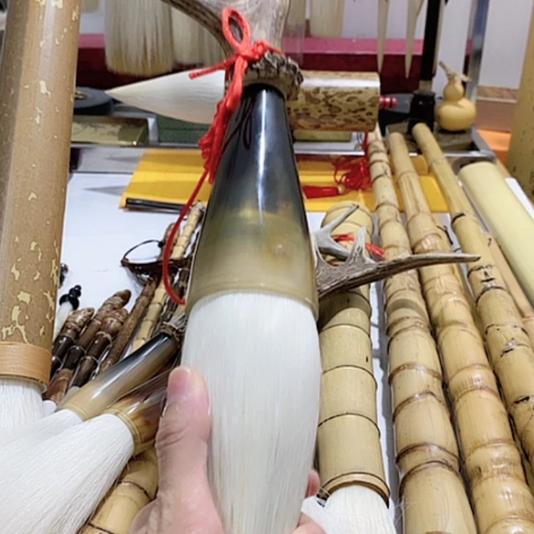 【闪购商品】昆***量纯天然鹿角发榜书16口径5.0