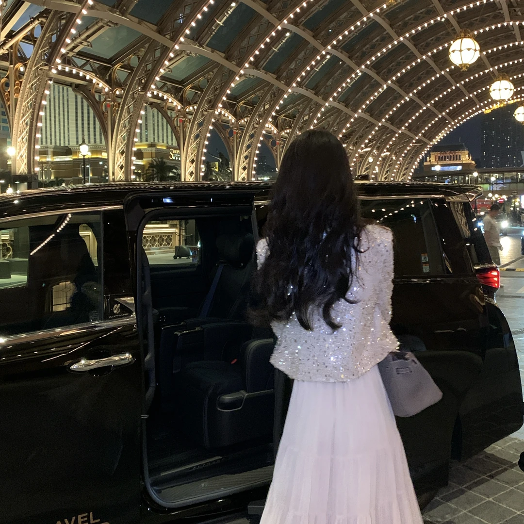 【雅乔定制】星河漫舞 重工亮闪珠片外套吊带连衣裙DYTH-25063930