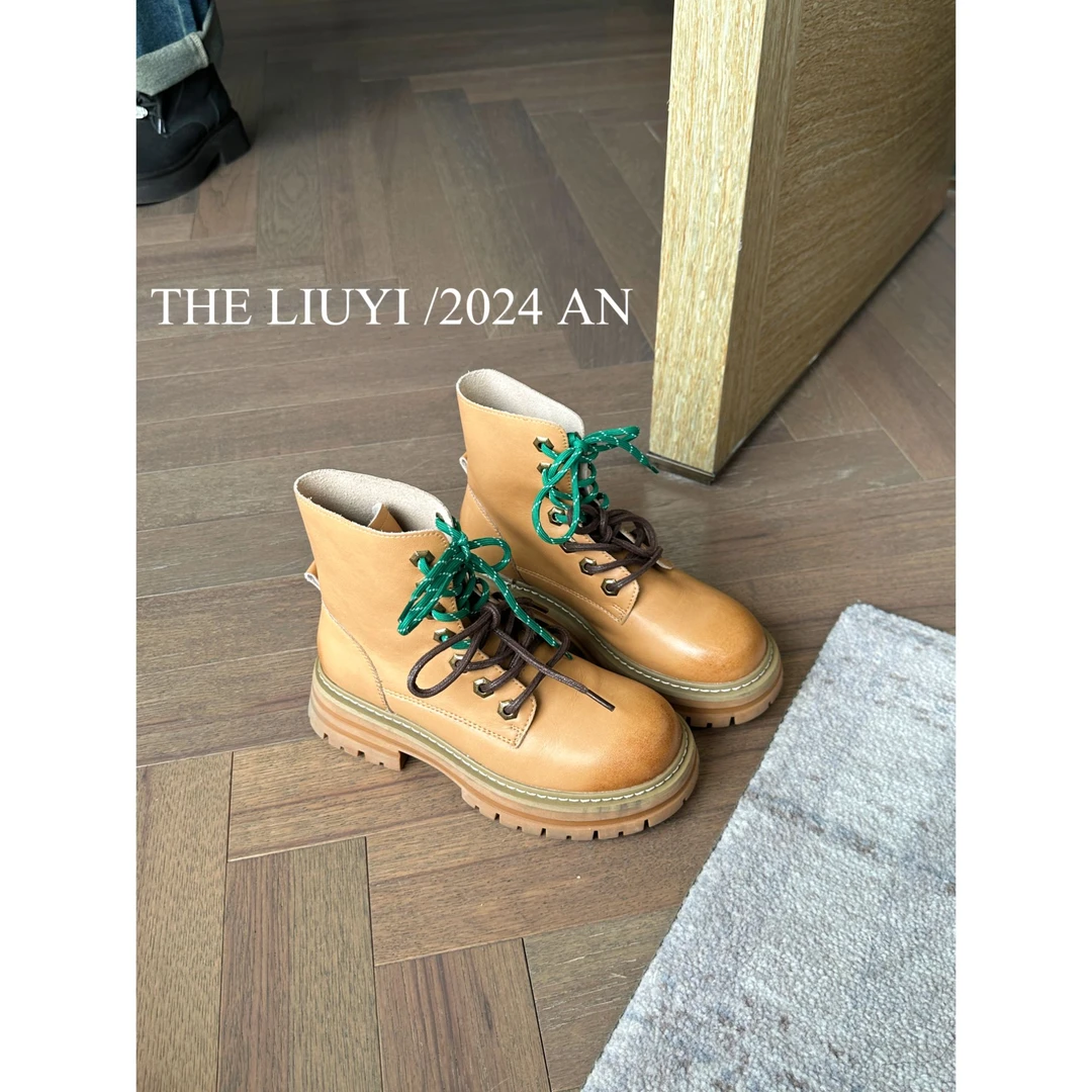 【LIUYI】厚底英伦风短靴马丁靴6701