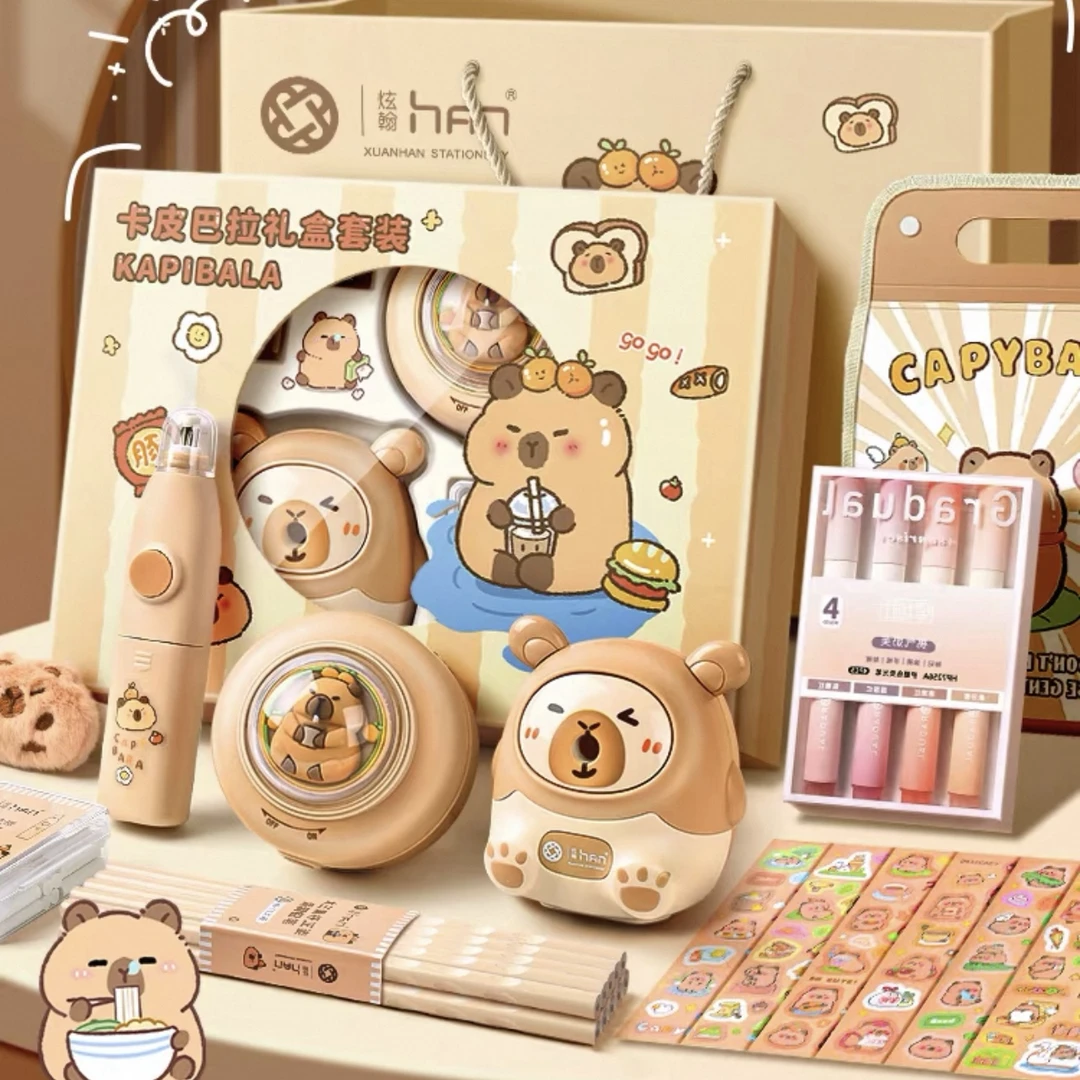 【花姐潮玩】明盒毛绒玩具文具中性笔