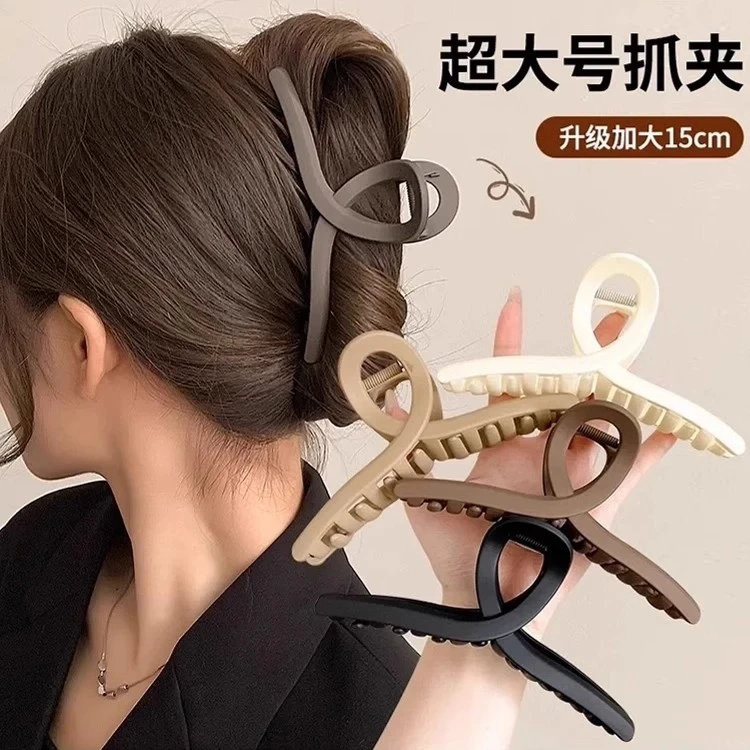 发夹女后脑勺抓夹鲨鱼夹发卡高级感发抓大号头发夹子头饰2025新款