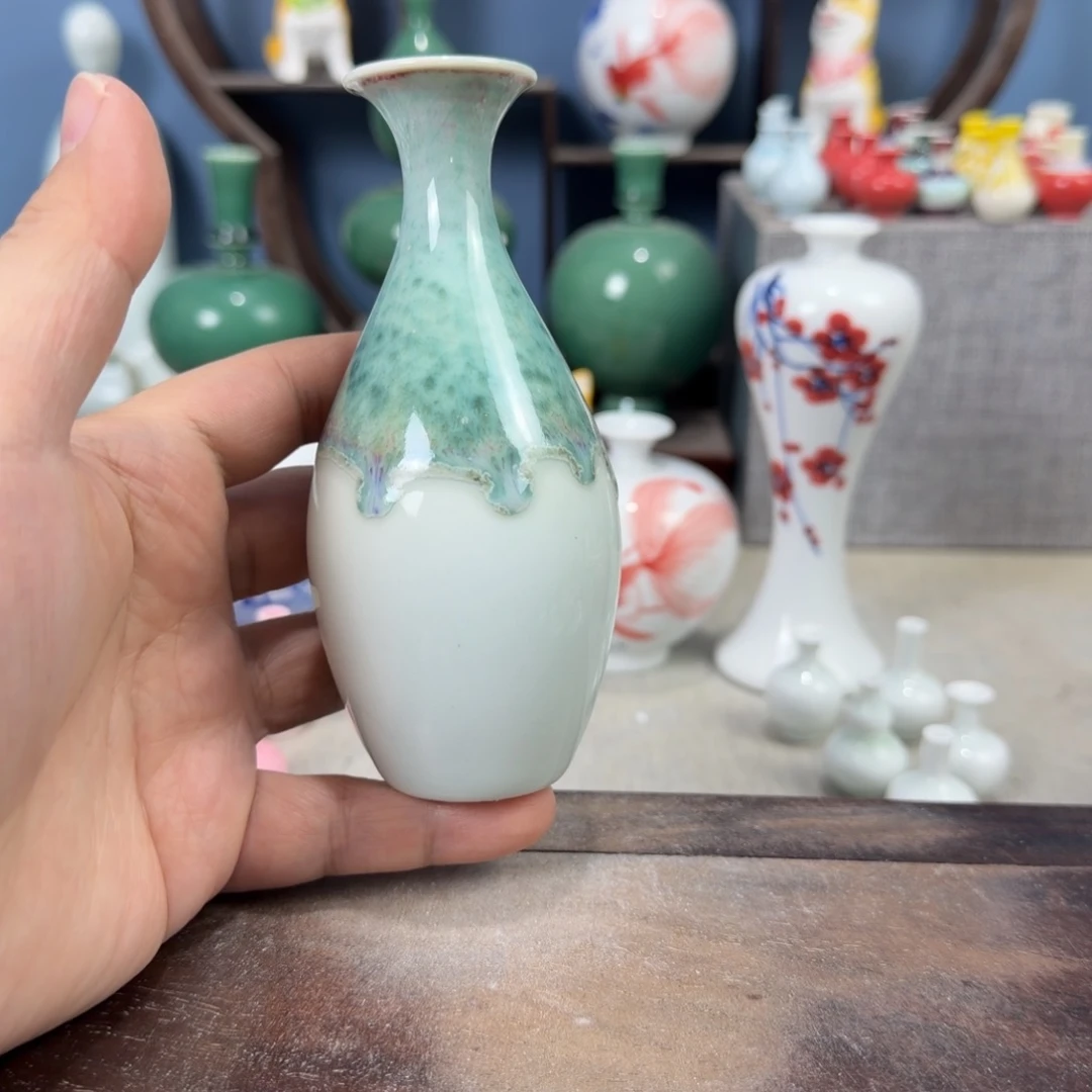 陶瓷手工小花器摆件