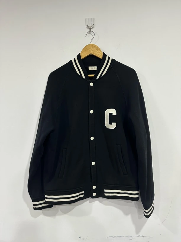 99新 Celine/思琳 Celine 瑟琳 经典黑白棒球夹克 S 98新