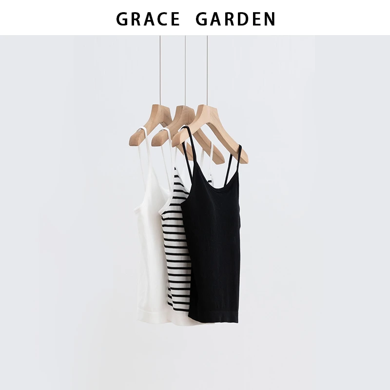 GRACE GARDEN【吊带背心！】基础款带胸垫吊带背心DD5D0219