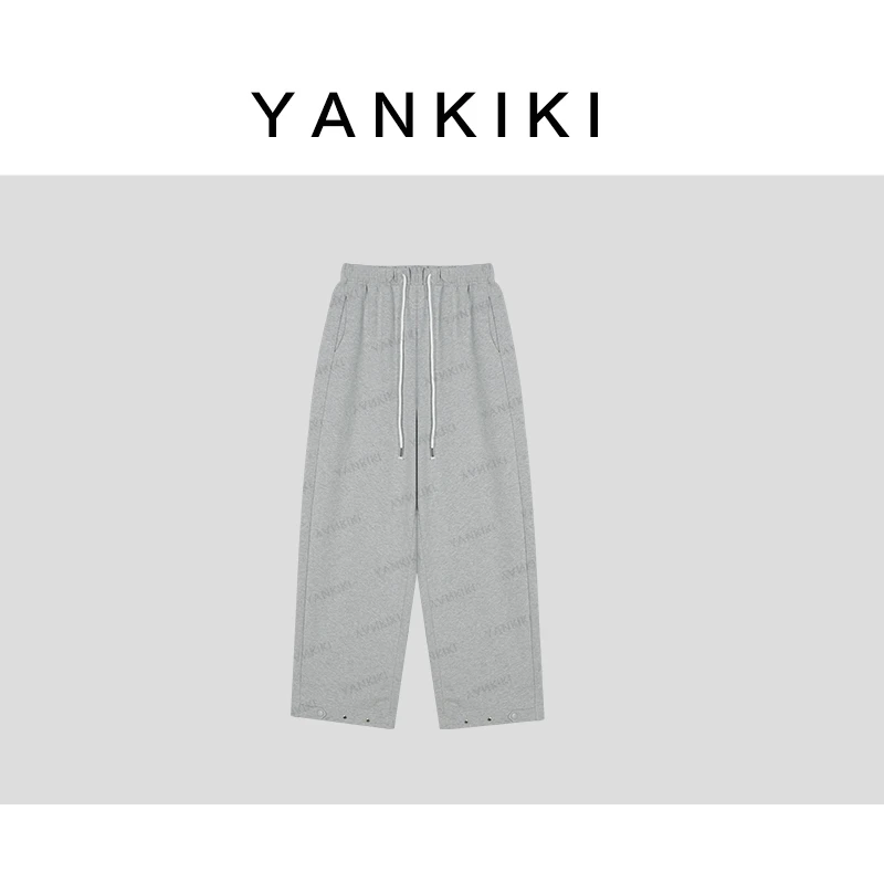 裤脚搭扣加绒卫裤 YANKIKI 2025秋季冬新款NEW