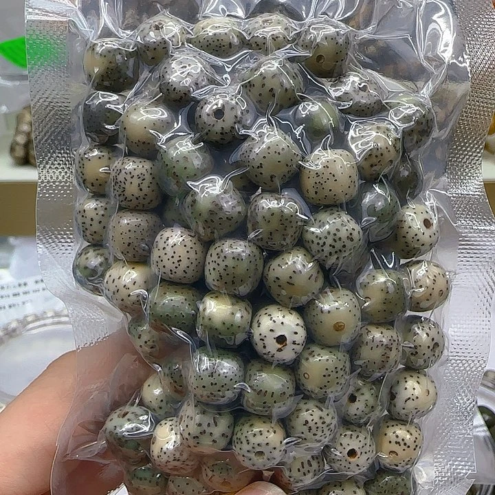 星月菩提手串50哈哈石玉星月菩提散籽