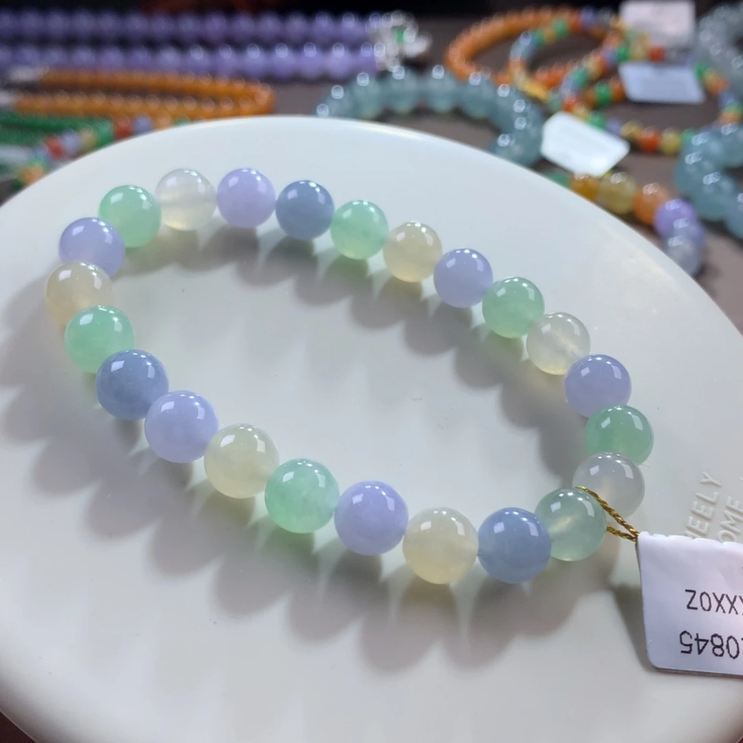 未镶嵌手链翡翠w****w卡8 梦幻马卡龙多宝