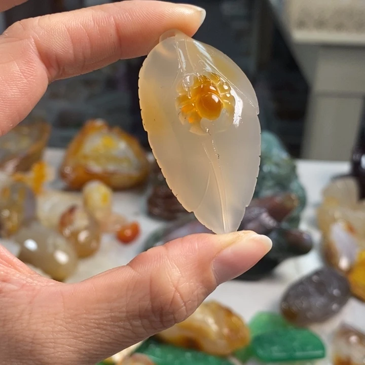 玛瑙/玉髓吊坠(不含链)未镶嵌