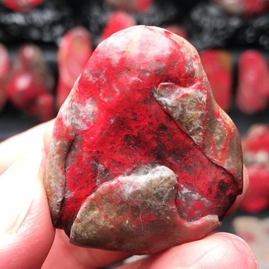 昌化石昌化鸡血石挂件