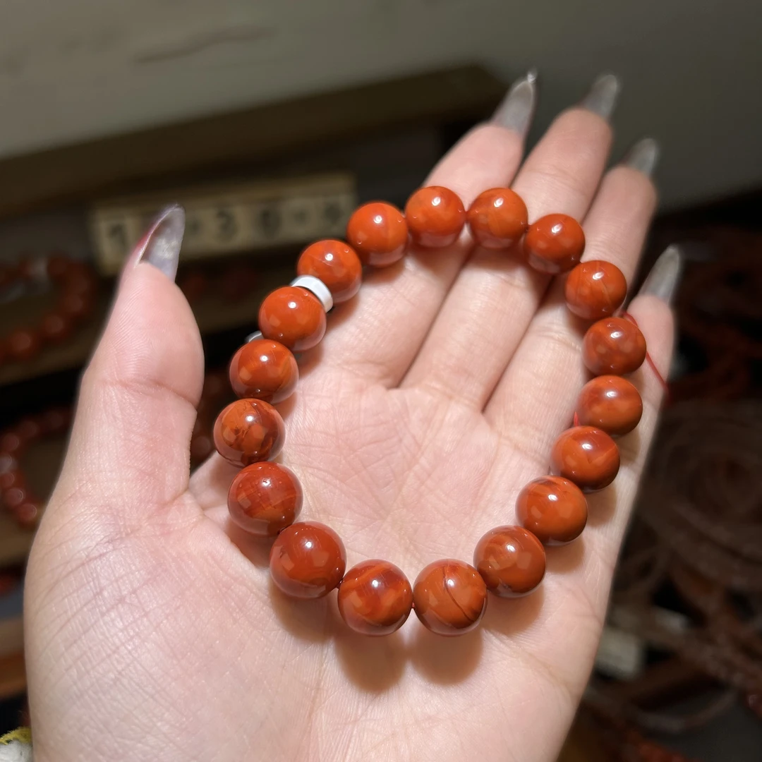 正品天然南红10mm手串/多样性发其一/211