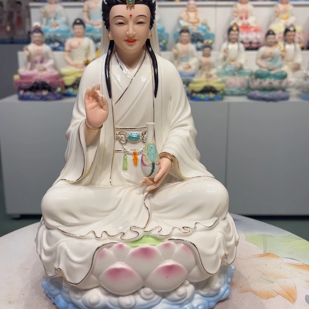 摆件瓷摆件观音12吋