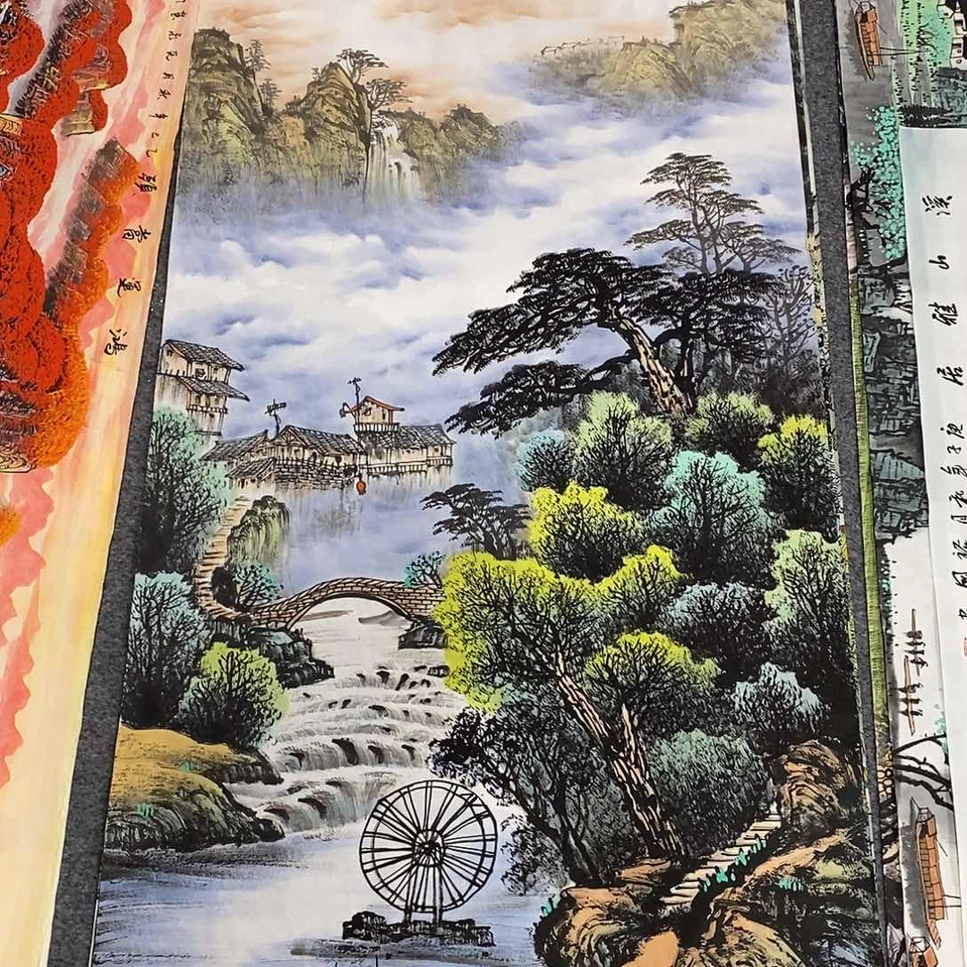 国画画画真的画画画