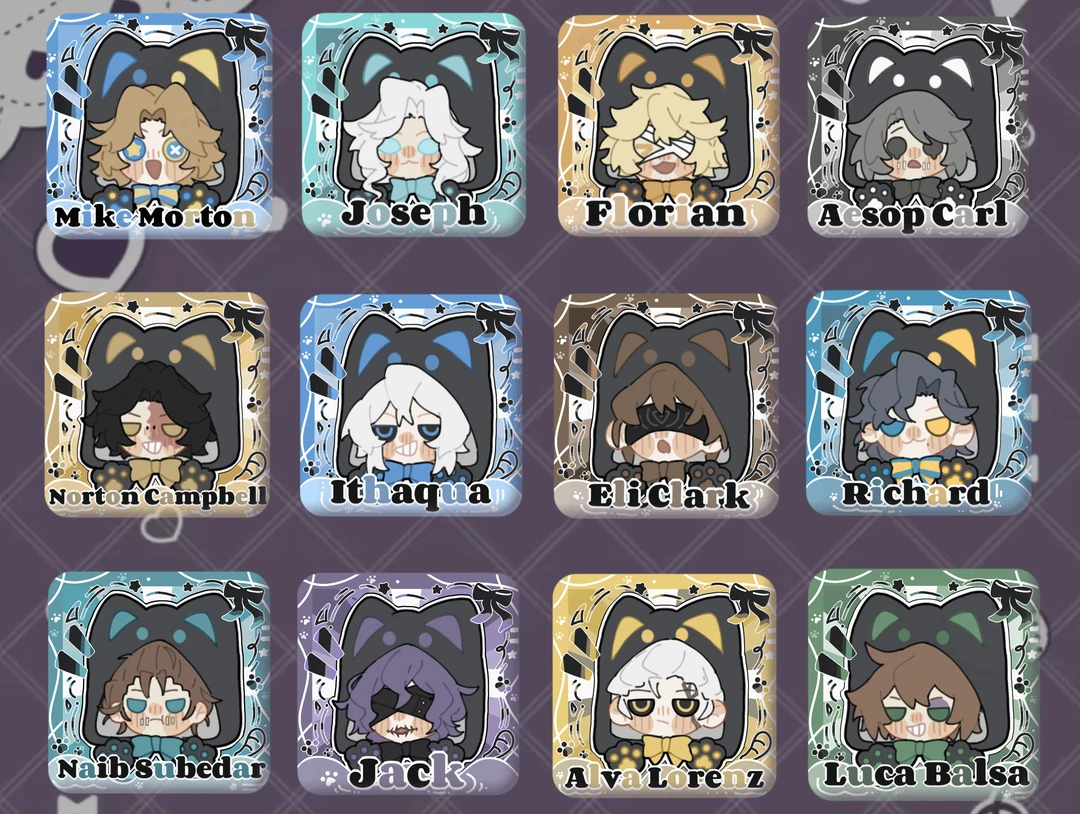 [第五披风小猫]  同人授权 大尾巴挂件爱心吧唧PU吧唧   盲盒代拆