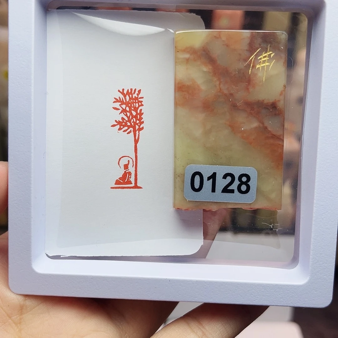 寿山石印石1×3佛造像 手工篆刻