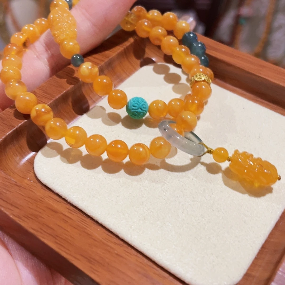 蜜蜡未镶嵌手链手串